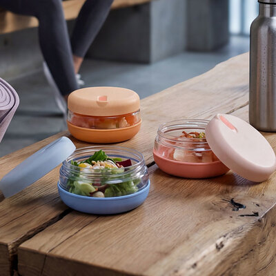 Harga yang bagus IKOO Microwave Safe BPA-Free Leakproof Glass Ramen Bowl dengan Tutup on line