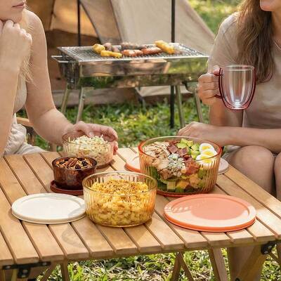 Goede prijs. IKOO High Borosilicate Glass Food Container met microgolfveilig stapelbaar ontwerp voor efficiënte voedselopslag Online