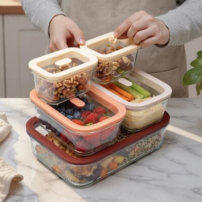 Un buen precio. IKOO Nueva llegada de plástico a prueba de fugas contenedores de preparación de comidas libres con silicona enmarcado tapa hermética En línea