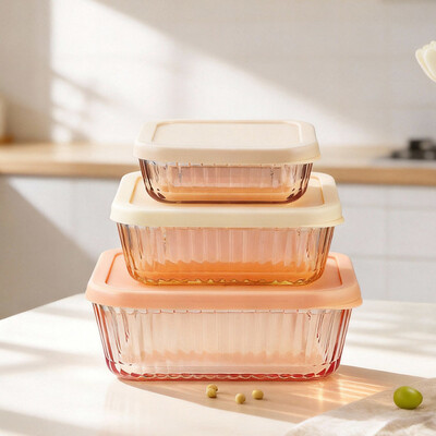 Un buon prezzo. Contenitore per alimenti in vetro borosilicato IKOO con design impilabile e sicuro per microonde per una conservazione efficiente degli alimenti In linea