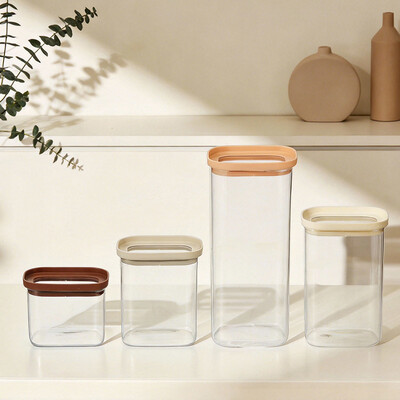 IKOO Borosilicate Glass Canister with Tempered Lid - Multiple Sizes
