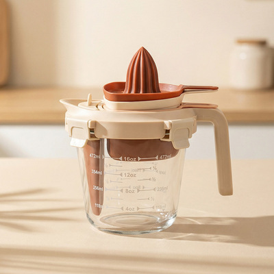 Мультифункциональный 700 мл высокой вместимости боросиликатный стеклянный мерный стакан для приготовления пищи