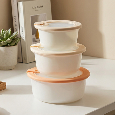 Un buon prezzo. Contenitori per alimenti in vetro borosilicato IKOO Opal White con coperchio in vetro In linea