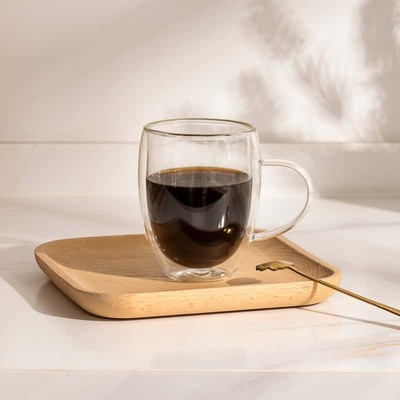 Un bon prix. Mug à café en verre à double paroi IKOO avec isolation, résistant au four et au congélateur, en borosilicate En ligne
