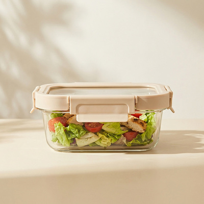 Bom preço. Recipiente de vidro para alimentos, próprio para forno, congelador e máquina de lavar louça, com tampa de vidro ventilada e vidro de borosilicato de alta qualidade Em linha