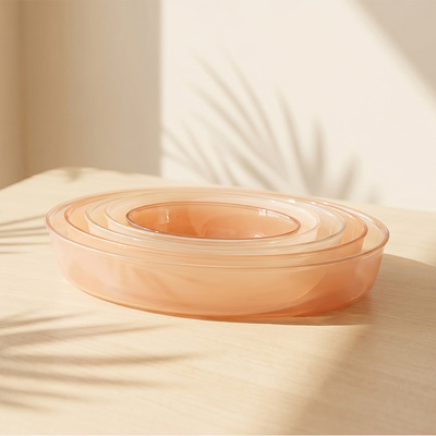 IKOO Bulk Buy Stylish Translucent Colorful Baking Dish
