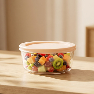 Microwave and Dishwasher Safe Borosilicate Glass Food Storage Containers with BPA-Free Lids