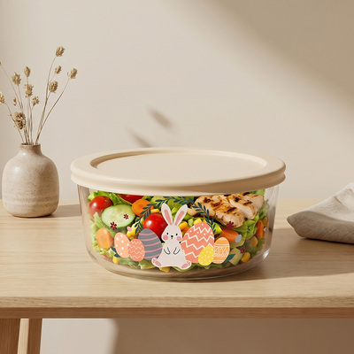 IKOO BPA-free LFGB/FDA Certified Reusable Glass Meal Prep Containers with Simply Lid