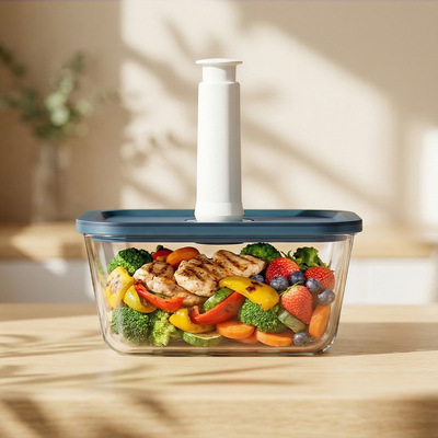 IKOO BPA Free Vacuum Glass Containers -40°C to 560°C Dishwasher Safe