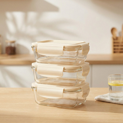 Certified Quality Durable Oven-Safe Glass Food Containers with Secure Lids