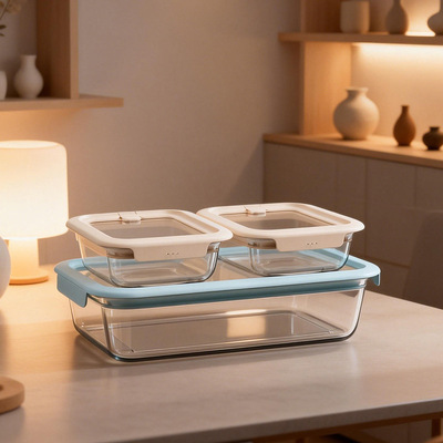 IKOO Plastic Free Borosilicate Glass Food Storage Containers with Lids Bulk Deal