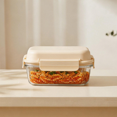 Good price Stackable Glass Lunch Box with 950ml and 1050ml Capacity Microwave Safe and Leak-Proof Bento Box online