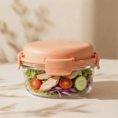 Good price Leak Proof 1050ml Glass Food Storage Containers with Glass Lid for Home Goods Store online