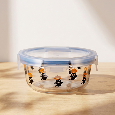 Bom preço. Recipiente de vidro à prova de vazamento para alimentos, seguro para micro-ondas com paleta de cores exclusiva para loja de presentes Em linha